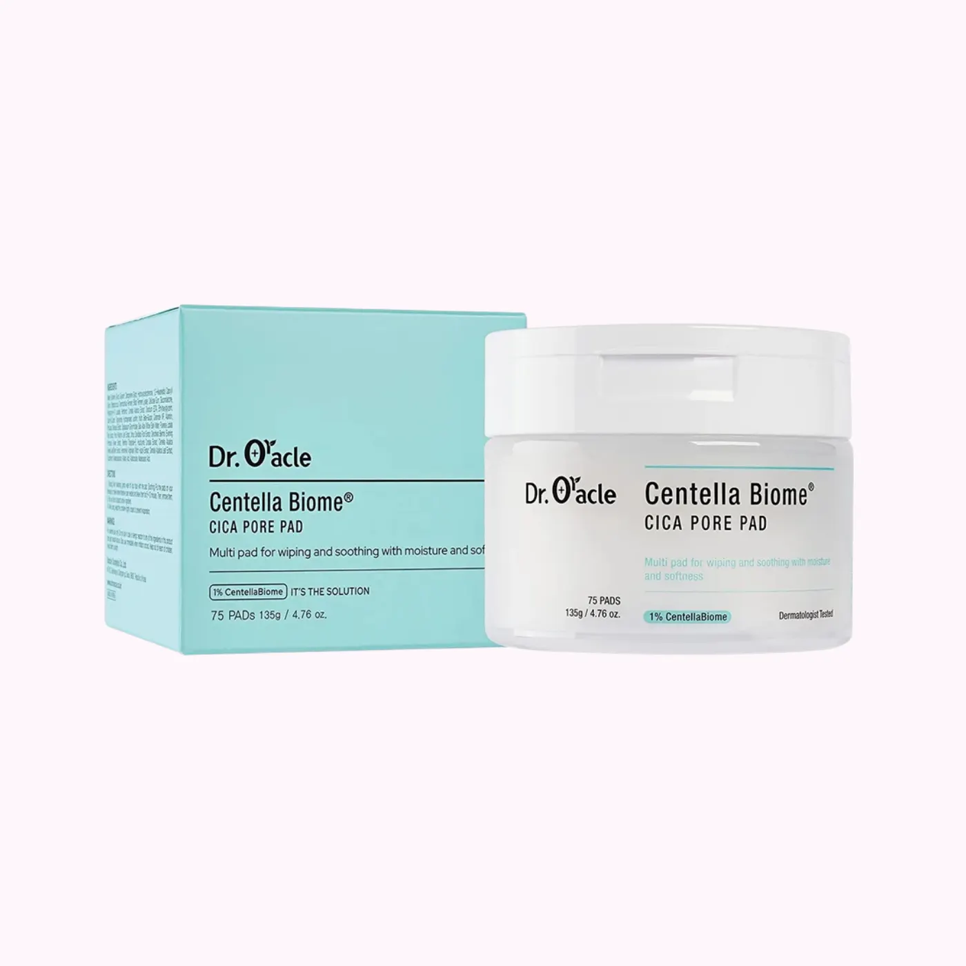 DR. ORACLE CentellaBiome Cica Pore Pad/ Тонер-пэды для сужения пор и гладкости кожи 75sheets