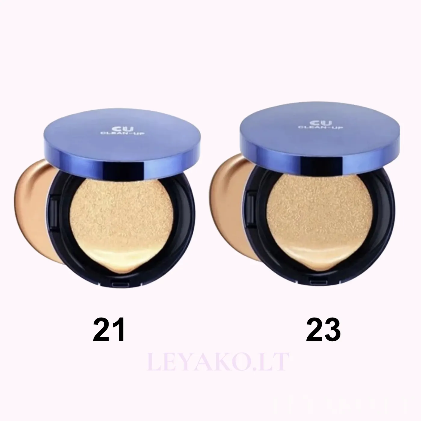 CUSKIN Clean Up Skinfit Cushion Pact SPF 50 PA++++ 15g+15g - Vaizdas 5