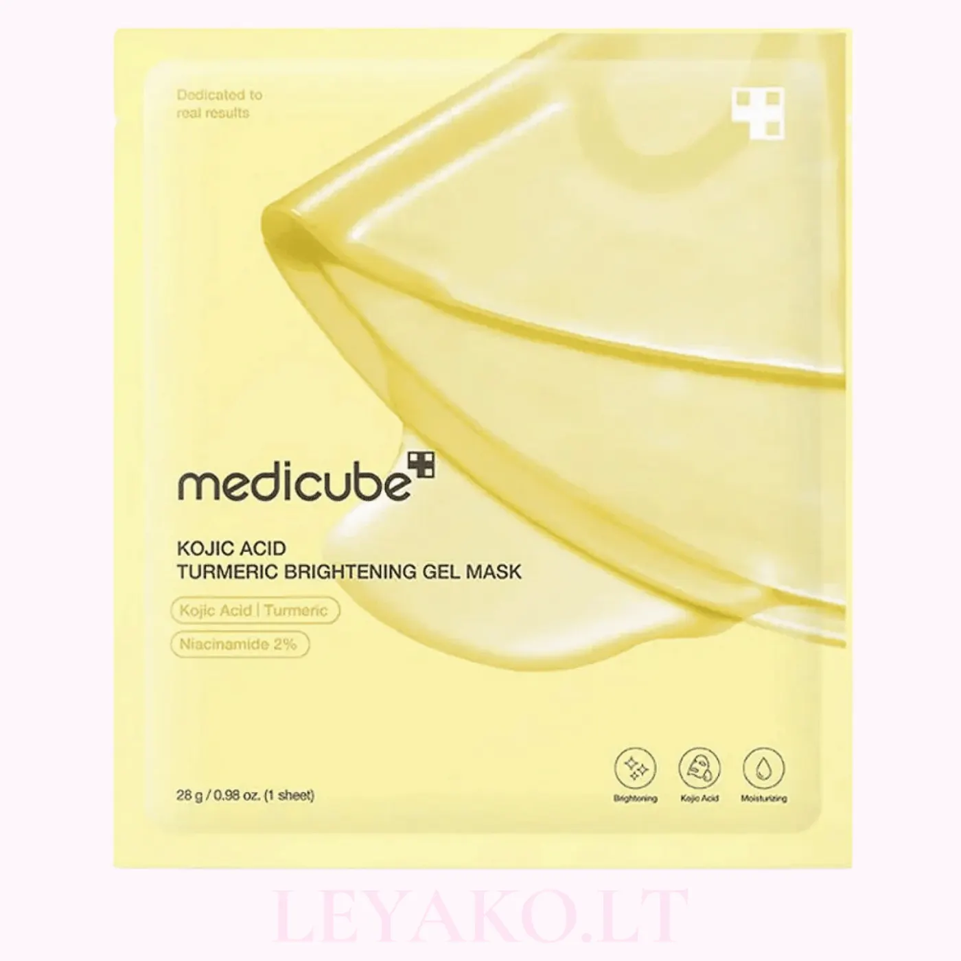 Medicube Kojic Acid Turmeric Brightening Gel Mask/ гидрогелевая осветляющая маска