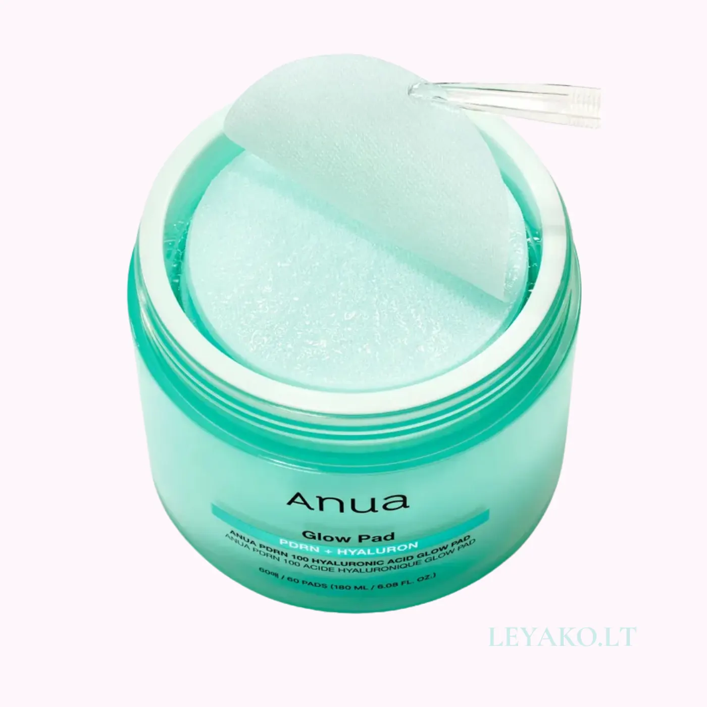 Anua PDRN 100 Hyaluronic Acid Glow Pad 60pcs - Vaizdas 3