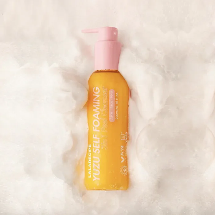 LALARECIPE YUZU SELF FOAMING 3in1 CLEANSER 200 ml - Image 2