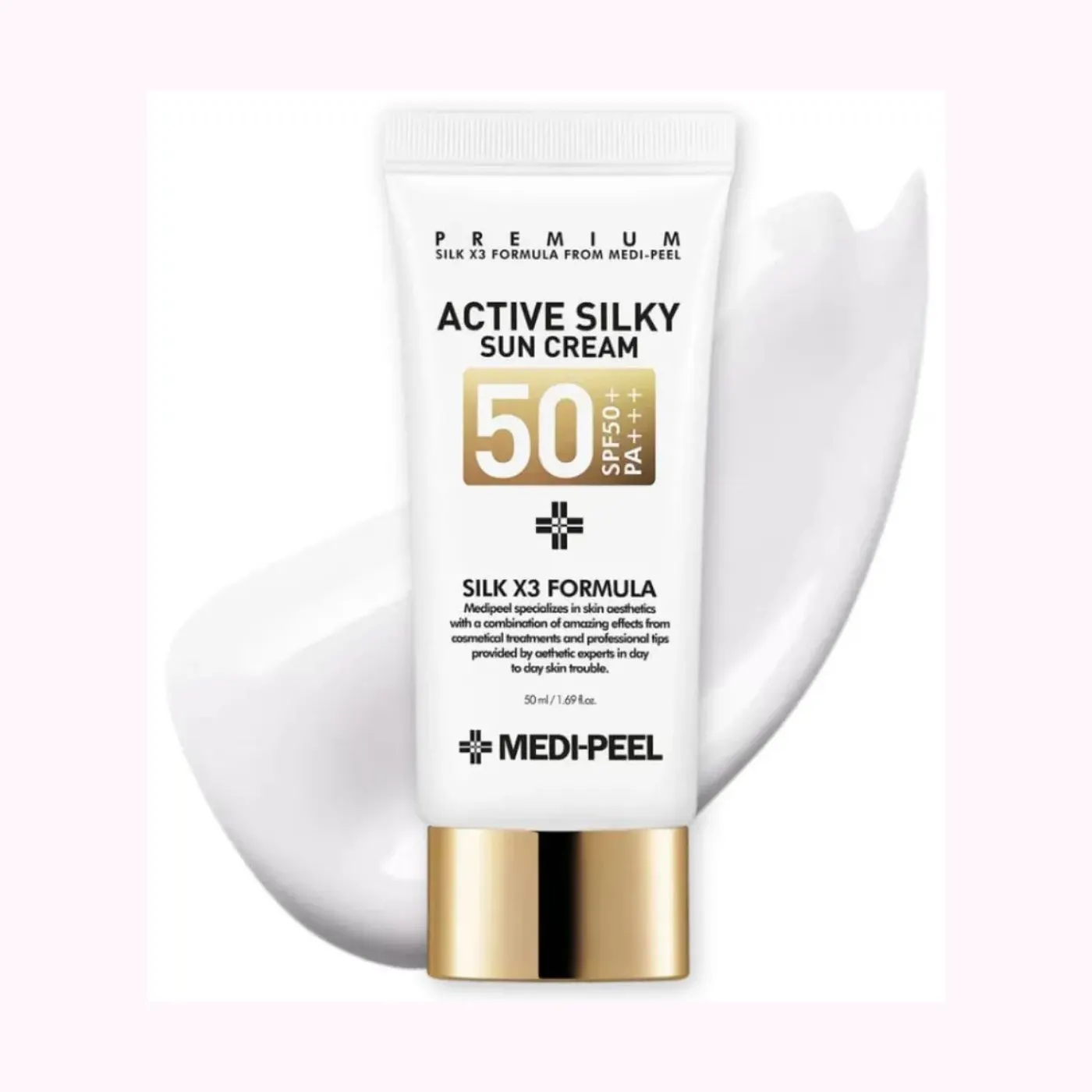 MEDI-PEEL Active Silky Sun Cream SPF50+ PA+++/ Увлажняющий солнцезащитный крем 50мл — изображение 4