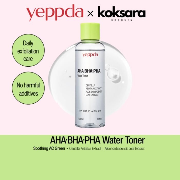 Yeppda AHA BHA PHA Water Toner 200ml - Image 2
