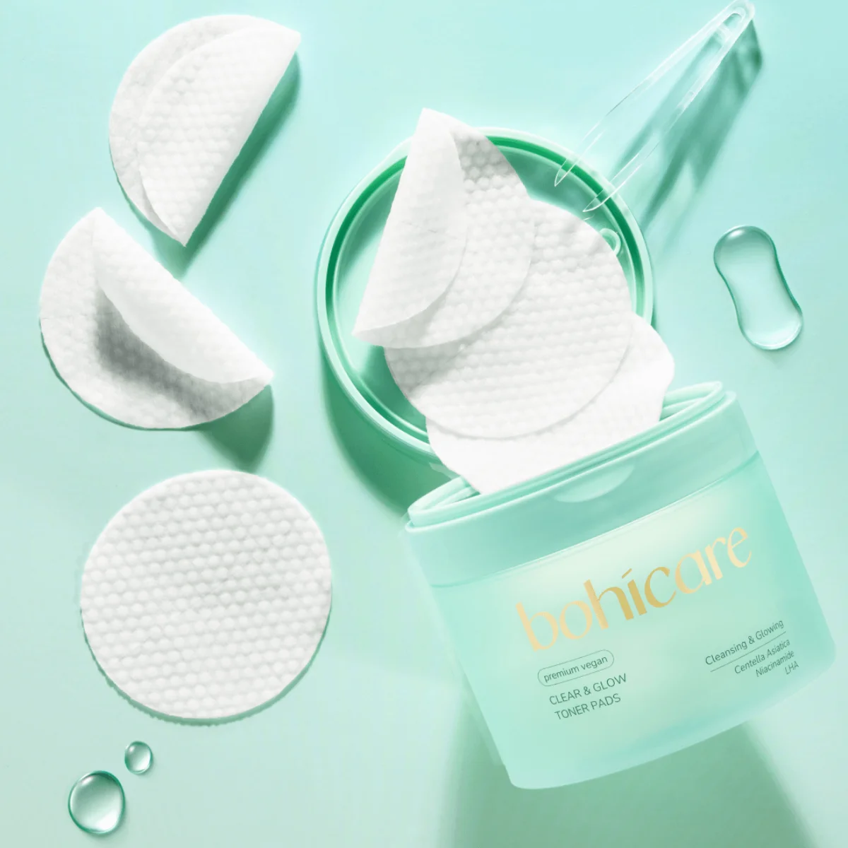 Bohicare Clear Glow Toner Pads 60pcs - Vaizdas 2