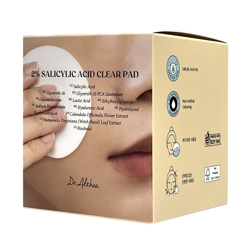 Dr. Althea 2% Salicylic Acid Clear Pad 65pcs - Image 2