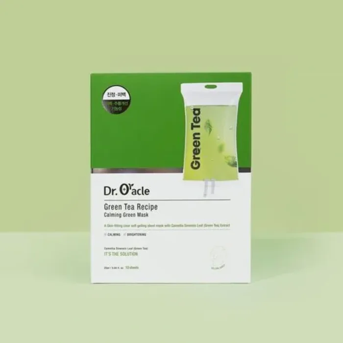 Dr. Oracle Recipe Mask Greentea Recipe Calming Green Mask - Image 2