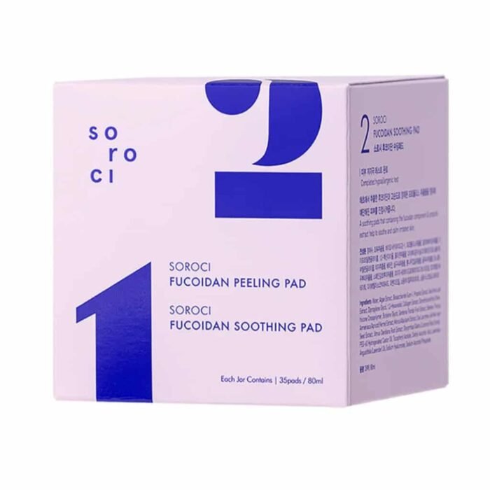 SOROCI Fucoidan Peeling & Soothing Pad 80ml+80ml - Image 2