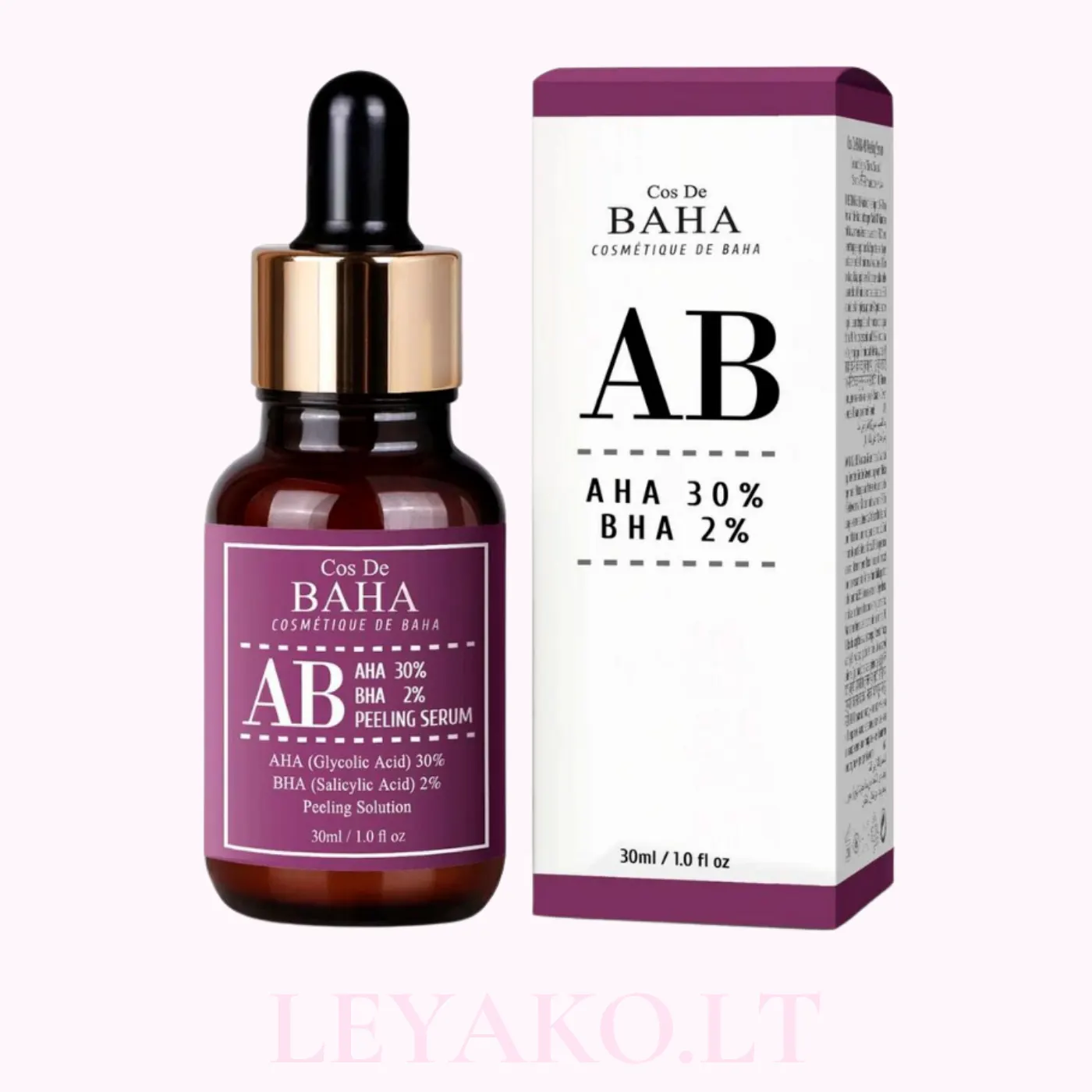 Cos De Baha AB AHA/BHA AB Serum/ Интенсивный кислотный пилинг для гладкой и чистой кожи 30мл