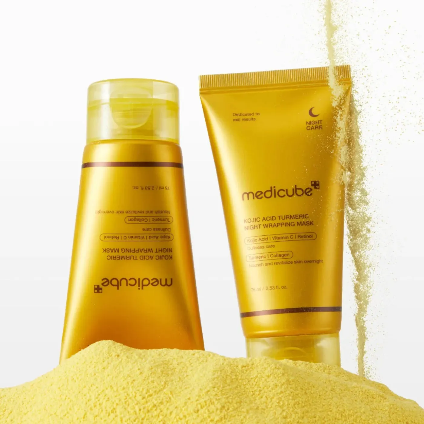 Medicube Kojic Acid Turmeric Night Wrapping Mask 75ml - Vaizdas 3