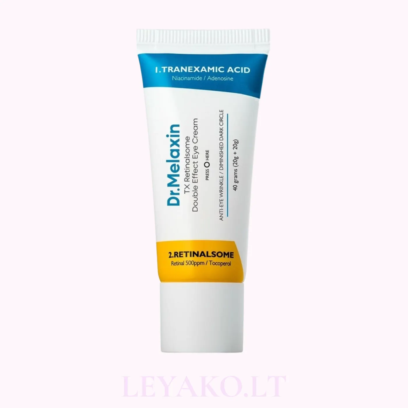 Dr. Melaxin TX Resinalsome Double Effect Eye Cream/ Крем для глаз с ретиналем против морщин и тёмных кругов 40г